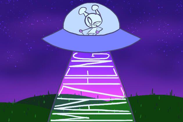 Typographic UFO